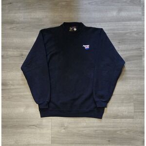 Vintage Pepsi Embroidered Crewneck Sweatshirt Blue 90s Promo Heavyweight Size L